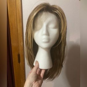 Luna wig by Ellen Wille.  Worn 3 times.  Color is bernstein rooted.